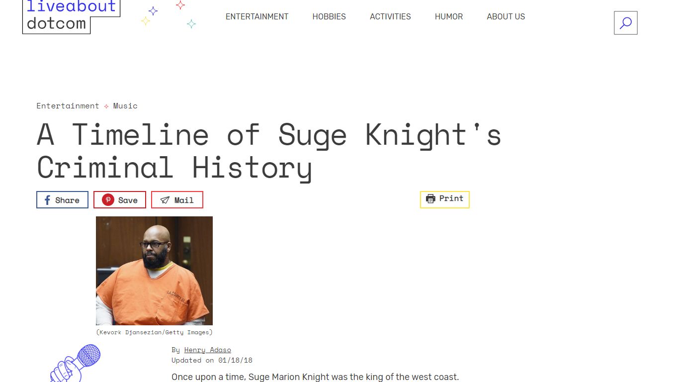 A Timeline of Suge Knight's Criminal History - LiveAbout