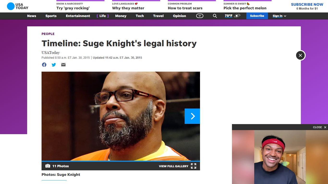 Timeline: Suge Knight's legal history - USA TODAY