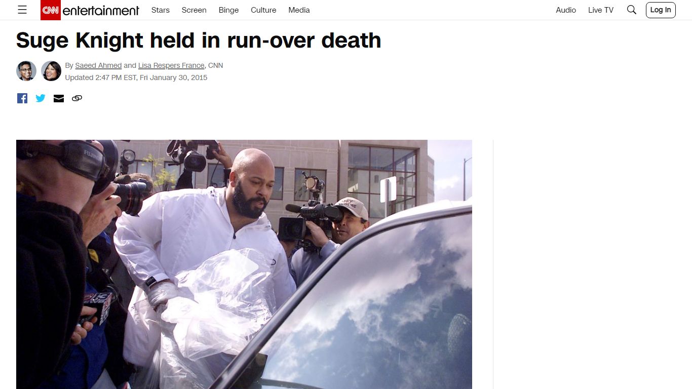 Suge Knight arrested in run-over death | CNN